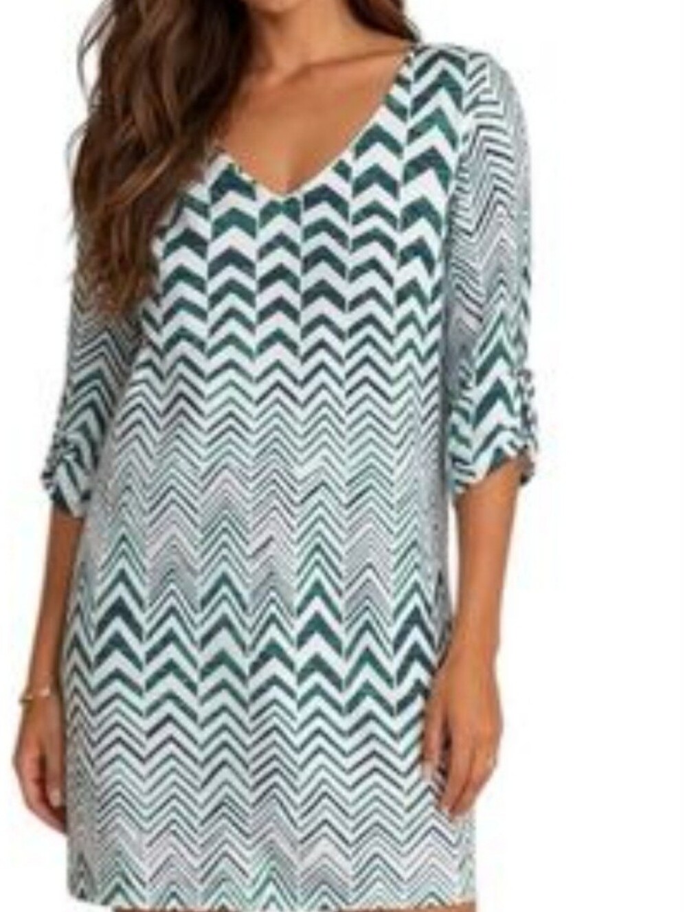 Charlotte Russe Size Xs Geometric Chevron Boho Print Summer Mini Dress